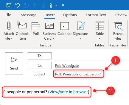 How to Create a Poll In Microsoft Outlook .